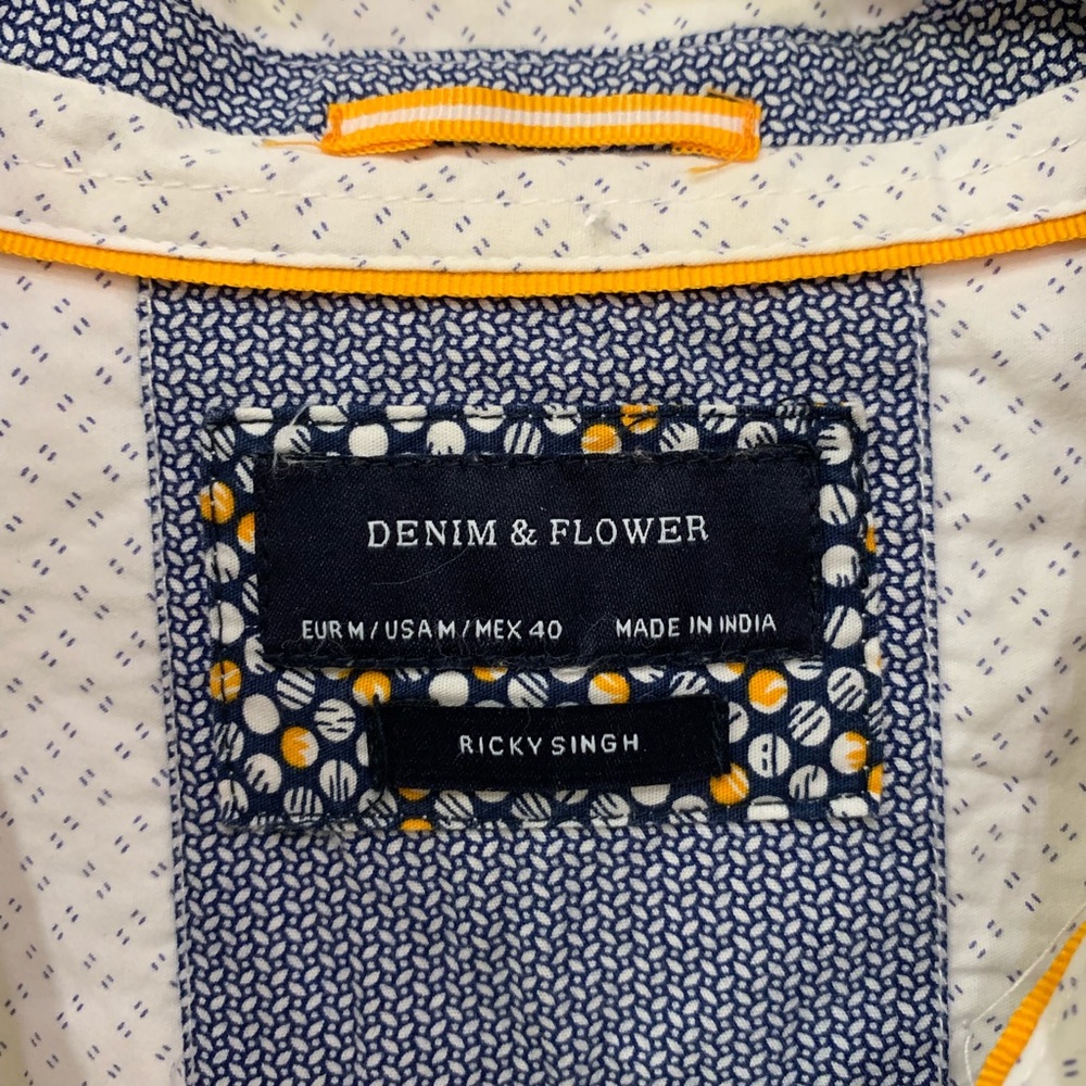 Denim & Flower Ricky Singh White Button Down Shirt - Picture 5 of 7